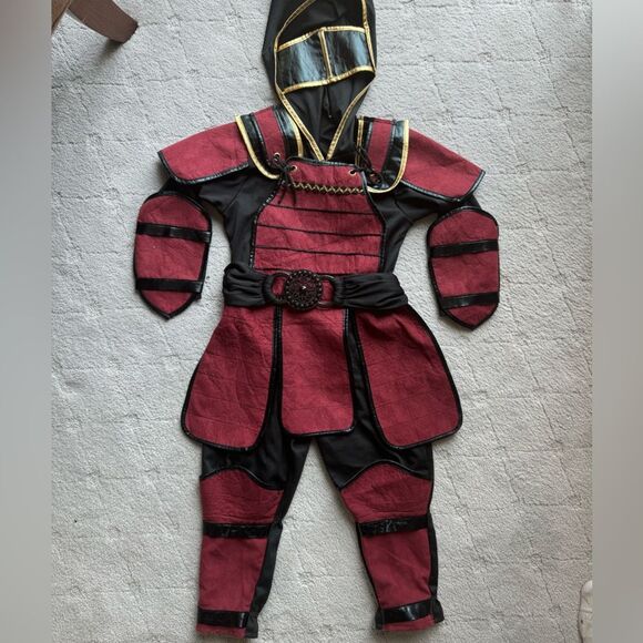 Samurai ninja Halloween costume for kids sz Medium. High quality with face mask - Picture 2 of 12